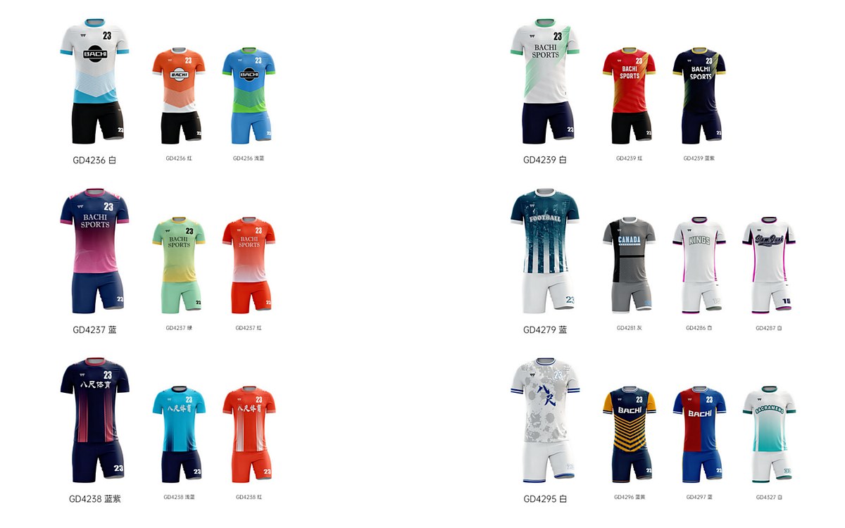 Soccer Kits — custom manufactured by BACHI SPORTS